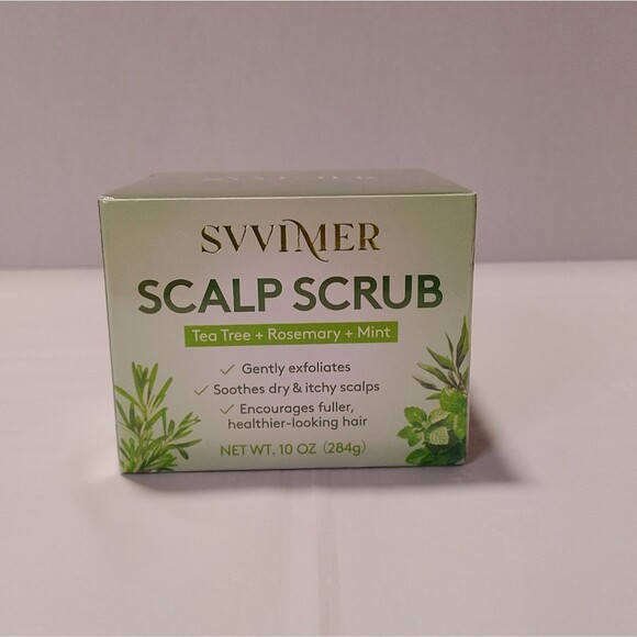 Svvimer Other - SVVIMER Scalp Scrub 10 oz Tea Tree Rosemary Mint Exfoliator Hair Treatment NEW